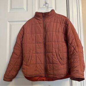 Free People Style Mauve Puffer Jacket